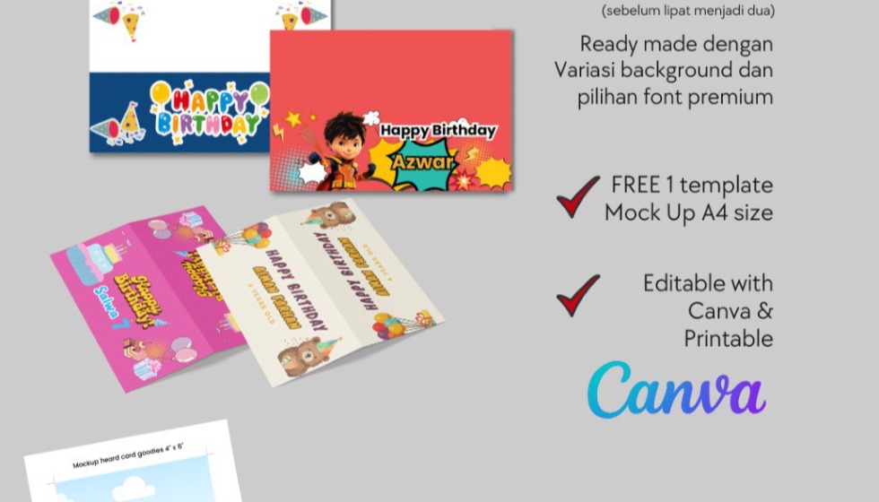 Template Heard Card Goodies