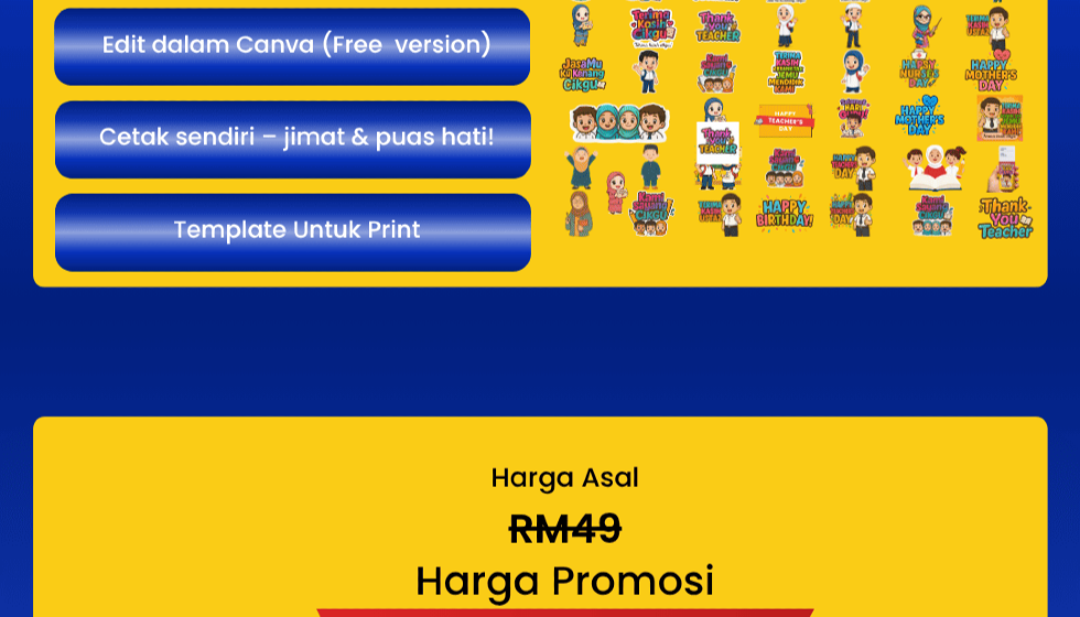 TEMPLATE COMBO HARI GURU